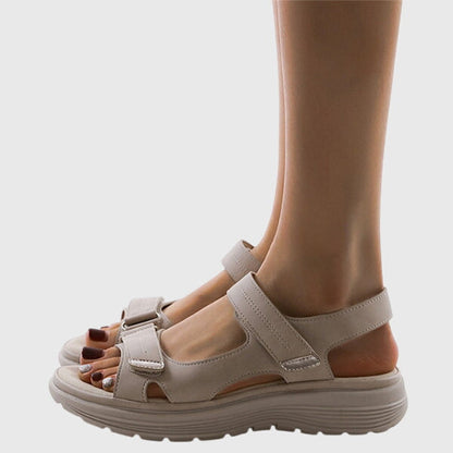 Alethea | Beige Orthopedic Sandals