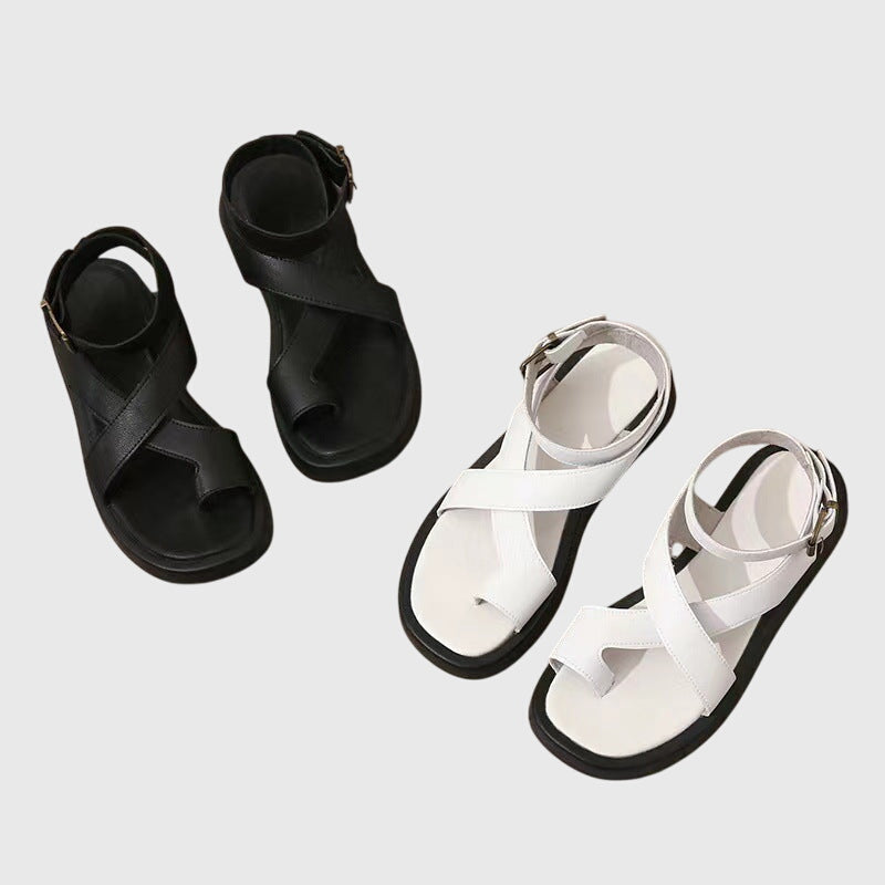 Aurora | Premium Orange Strappy Orthopedic Sandals