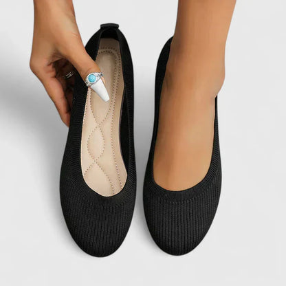 Calantha | Beige Knit Orthopedic Shoes