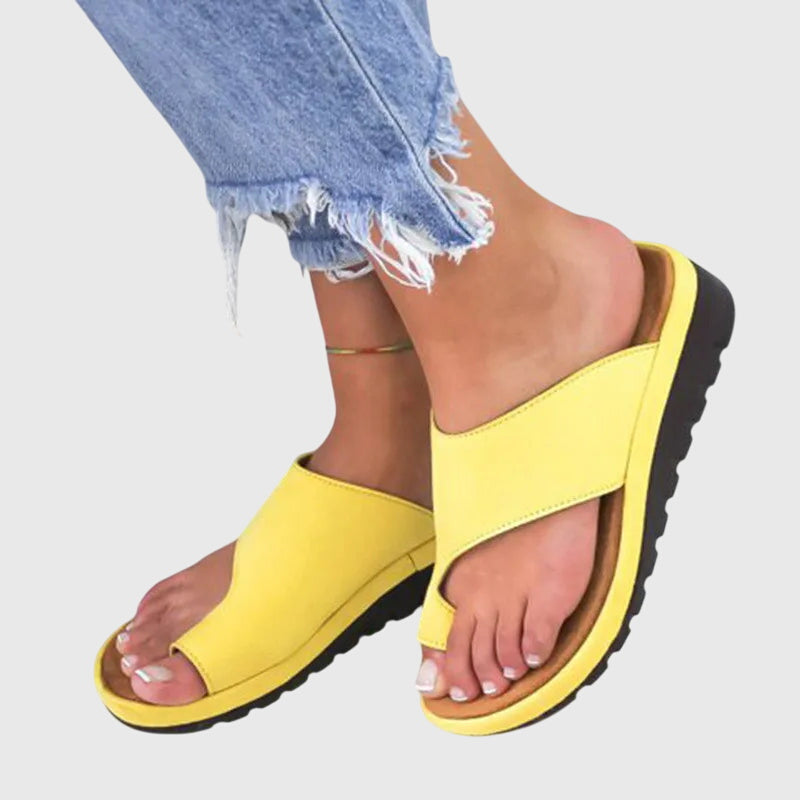 Astrid | Black Orthopedic Summer Sandals