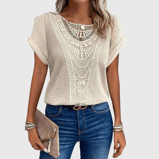 Willow | Cream Elegant Ibiza Style Blouse