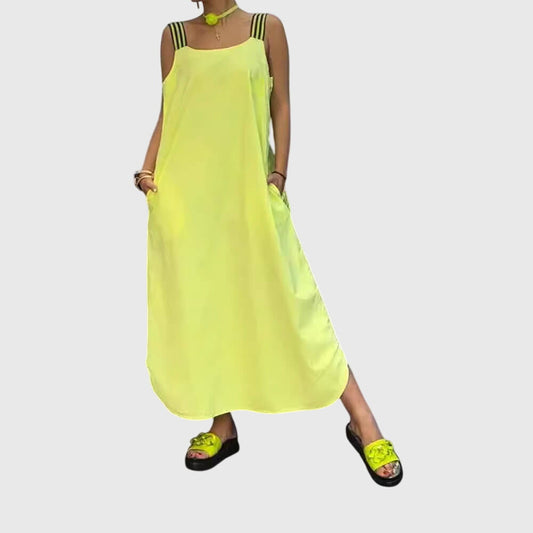 Astrid | Lime Green Summer Dress