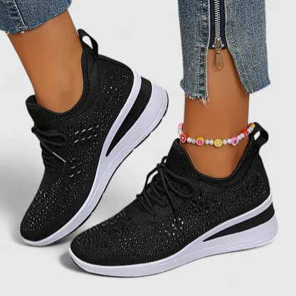 Calantha | White Crochet Orthopedic Shoes