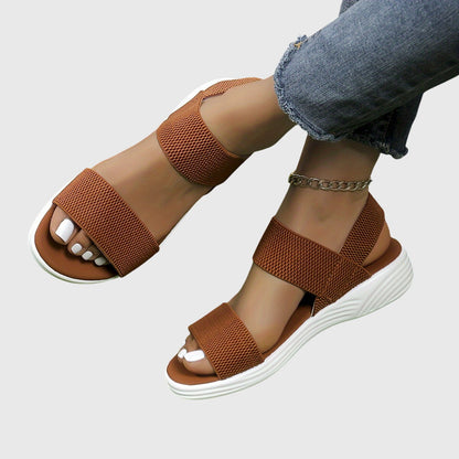Calista | Black Strappy Orthopedic Sandals