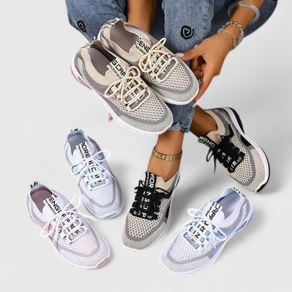 Calantha | Beige Multi-Color Orthopedic Sneakers
