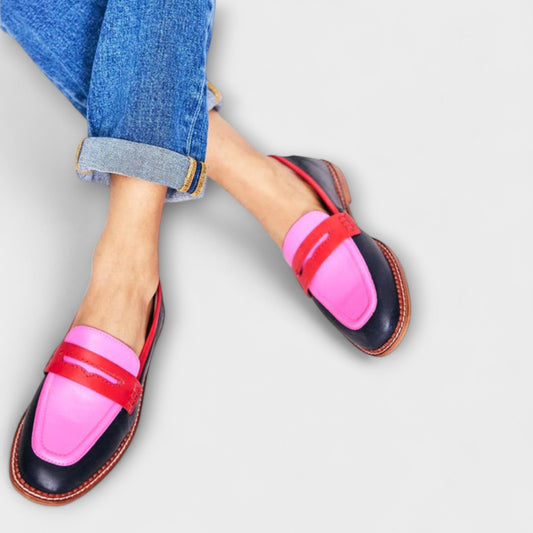 Calista | Vibrant Pink Elegant Loafers