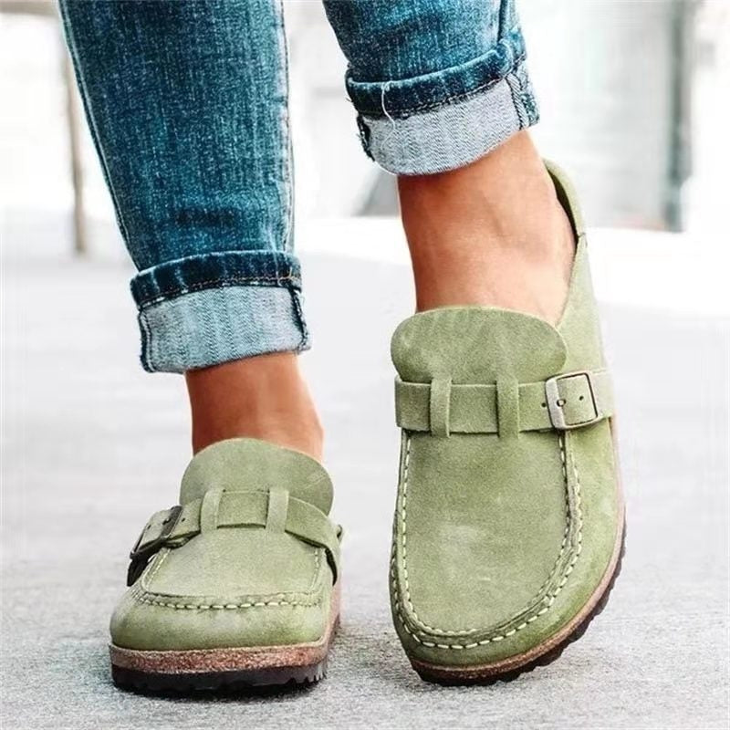 Alethea | Tan Suede Orthopedic Slip-Ons