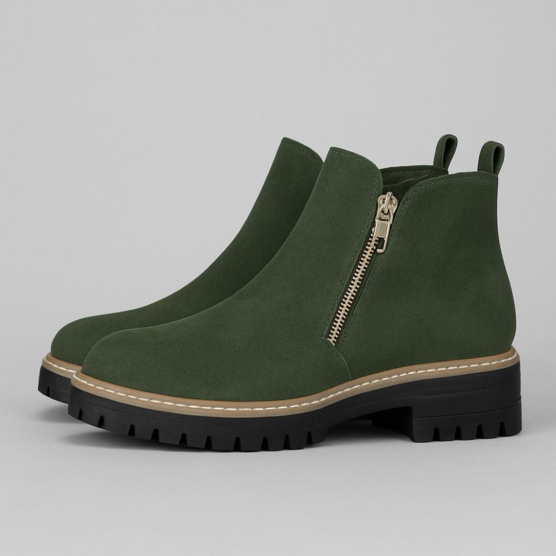 Calantha | Grey Suede Orthopedic Boots