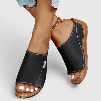 Astrid | Elegant Light Blue Orthopedic Sandals