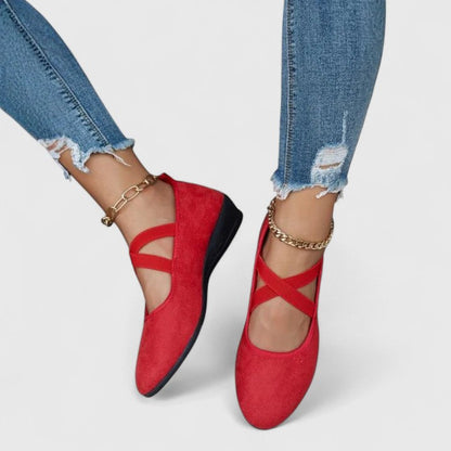 Calista | Black Suede Orthopedic Shoes