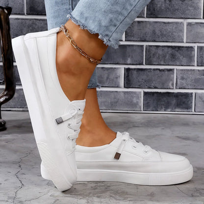 Lylah | Women Orthopedic White Sneakers