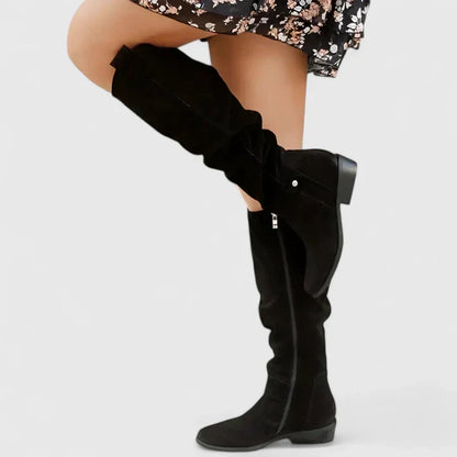 Kalynda | Olive Green Knee-High Orthopedic Boots