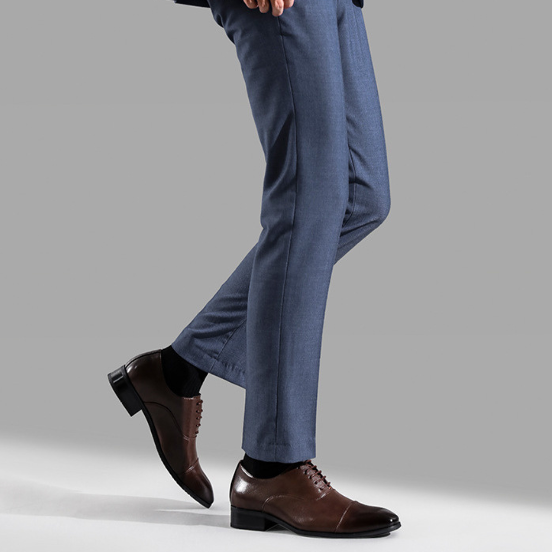 Benedict | Sleek Black Classic Leather Shoes