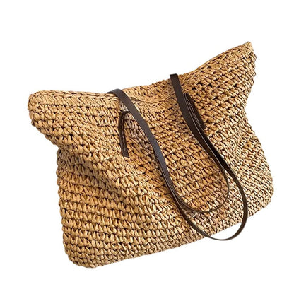 Calista | Women’s Spacious Woven Straw Beach Tote Bag
