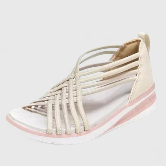 Calantha | Beige Strappy Orthopedic Sandals