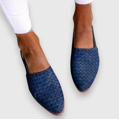 Calantha | Brown Woven Comfy Sandals