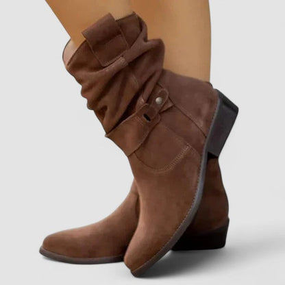Astrid | Beige Suede Supportive Orthopedic Boots