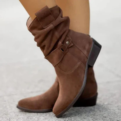 Alethea | Beige Suede Orthopedic Boots