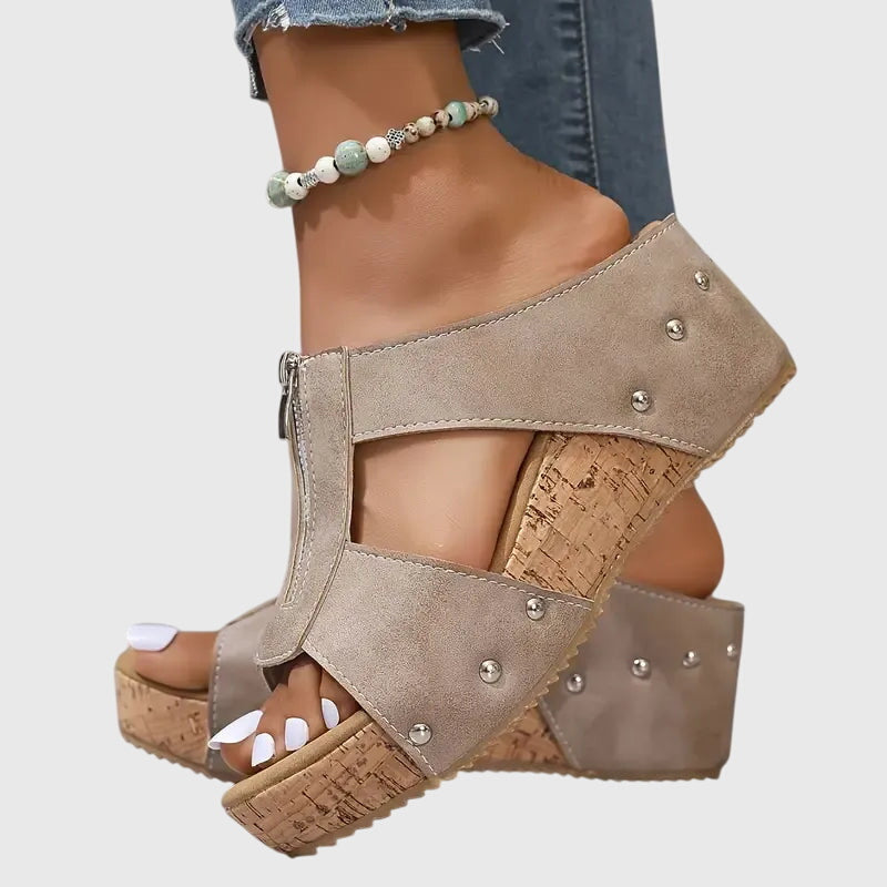 Calista | Luxury Beige Orthopedic Sandals