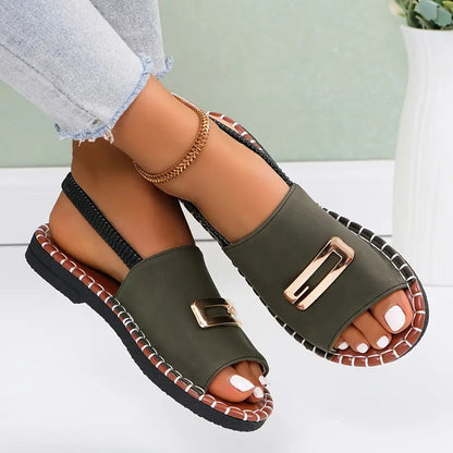Calista | Denim Orthopedic Wedge Heel Sandals