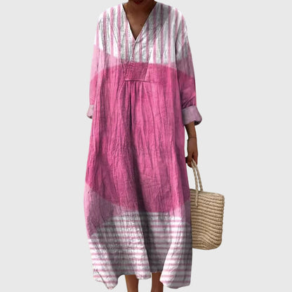 Astrid | Vibrant Patchwork Geometric Dress