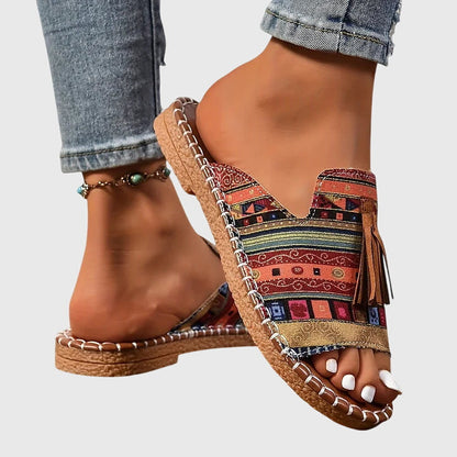Calista | Multicolored Bohemian Orthopedic Sandals