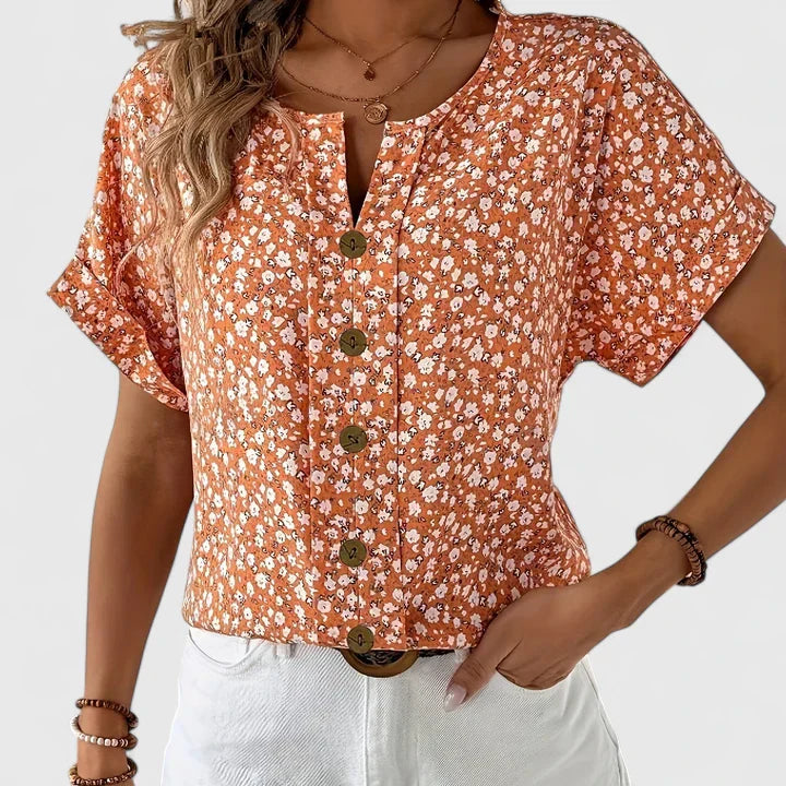 Calanta | Elegant Floral Blouse