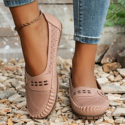 Adriana | Beige Women Stylish Orthopedic Casual Slip-On Shoes