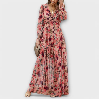 Calista | Floral Elegant Maxi Dress