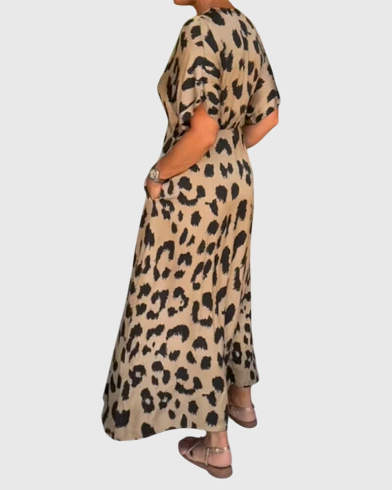 Astrid | Leopard Maxi Timeless Confidence Dress