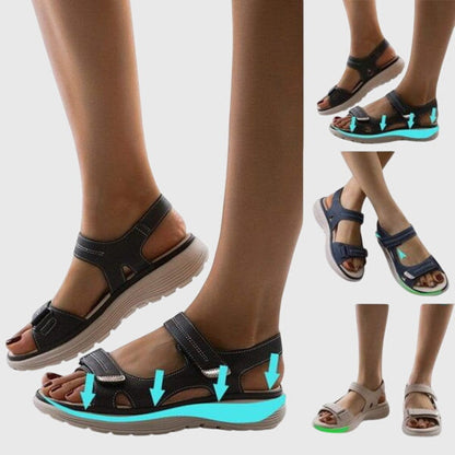 Alethea | Beige Orthopedic Sandals