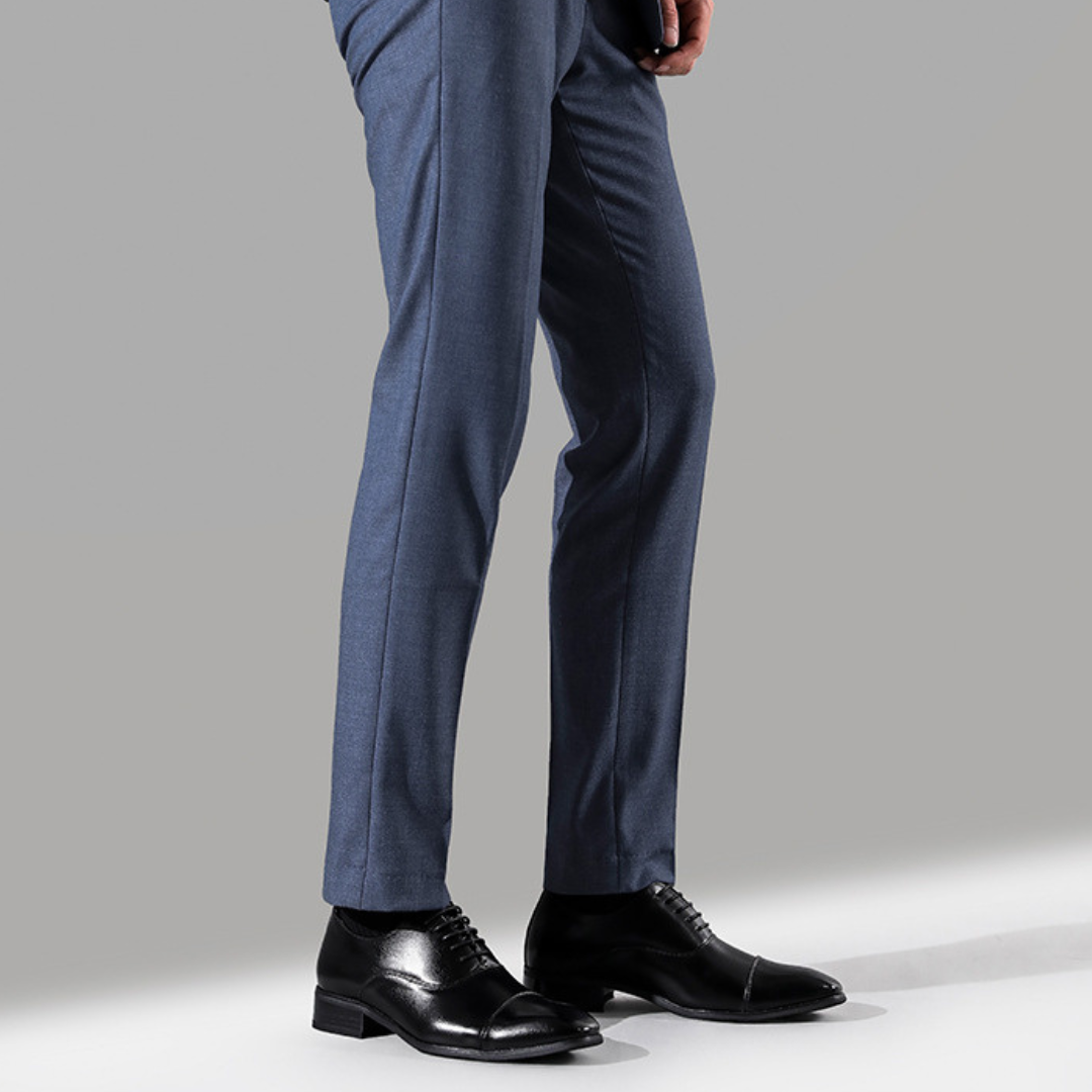 Benedict | Sleek Black Classic Leather Shoes