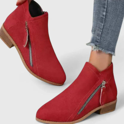 Alethea | Blue Suede Sophisticated Boots