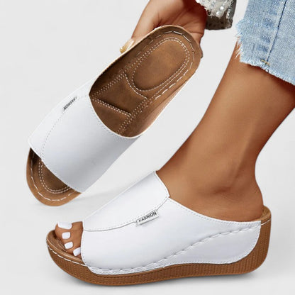 Astrid | Elegant Light Blue Orthopedic Sandals