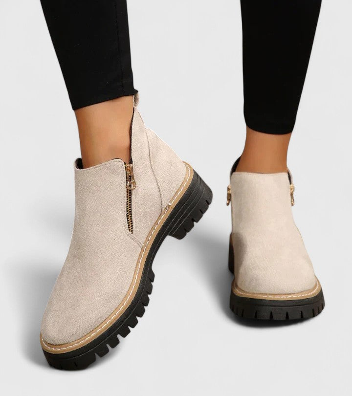 Alethea | Black Suede Orthopedic Boots