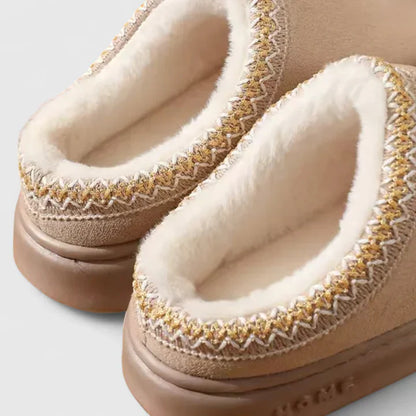 Alethea | Brown Suede Orthopedic Slippers