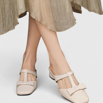 Astrid | Grey Bow Detail Orthopedic Sandals
