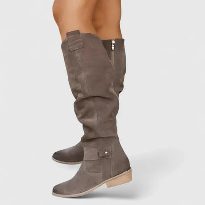 Kalynda | Olive Green Knee-High Orthopedic Boots