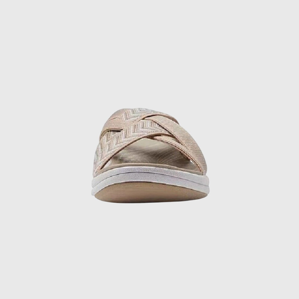 Astrid | Beige Strappy Orthopedic Sandals