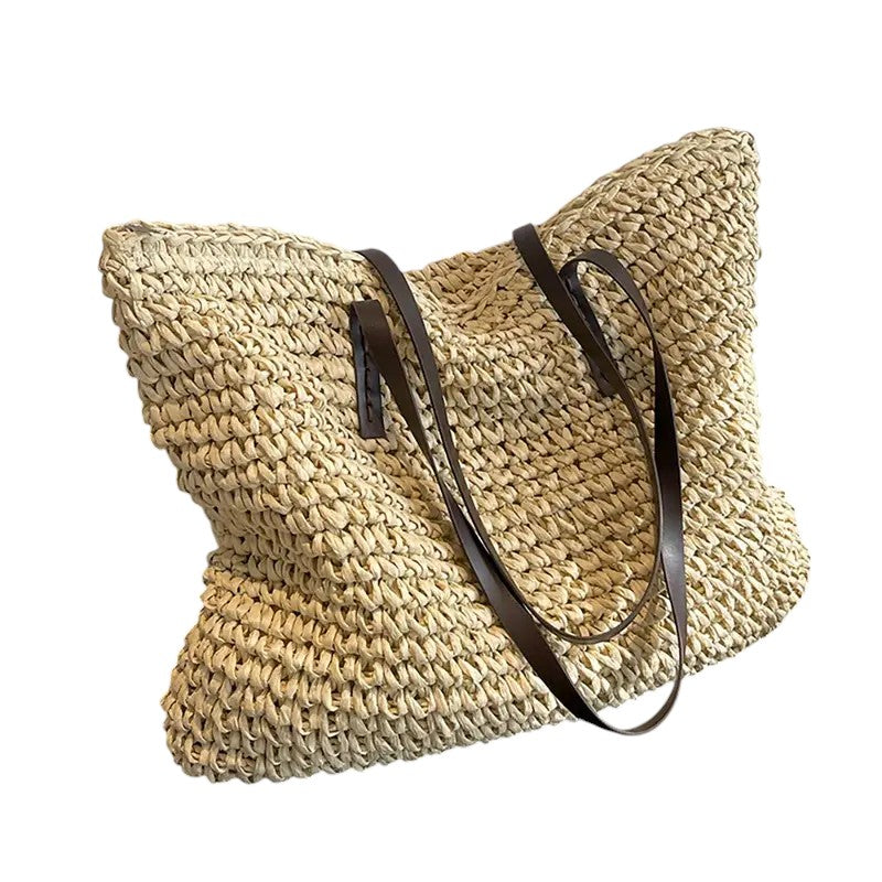 Calista | Women’s Spacious Woven Straw Beach Tote Bag