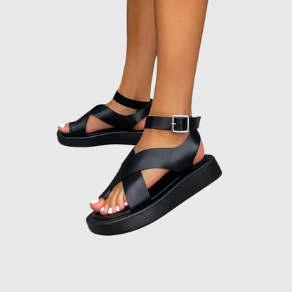 Aurora | Premium Orange Strappy Orthopedic Sandals