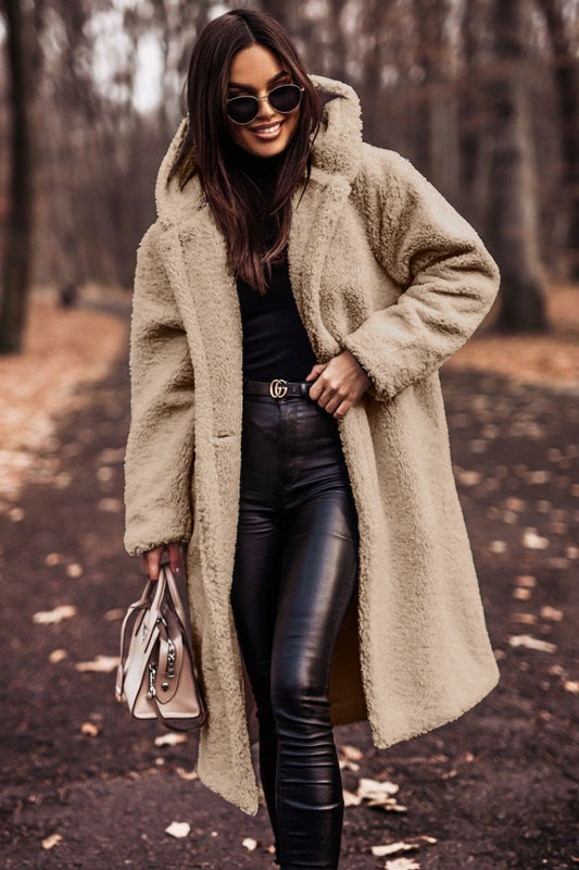 Alethea | Beige Faux Fur Classic Winter Coat