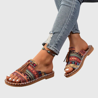 Calista | Multicolored Bohemian Orthopedic Sandals