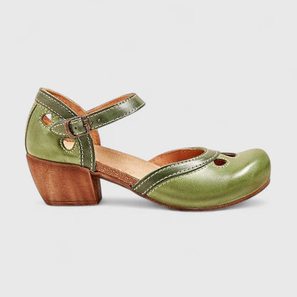 Aurora | Luxury Orange Leather Orthopedic Sandals