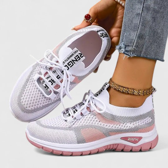 Calantha | Beige Multi-Color Orthopedic Sneakers