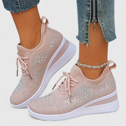 Calantha | White Crochet Orthopedic Shoes