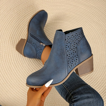 Kaid | Black Cutout Orthopedic Boots