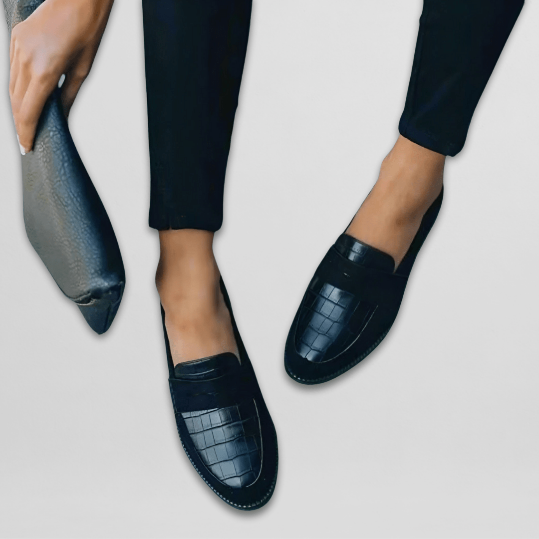 Black Suede Orthopedic Handmade Loafers
