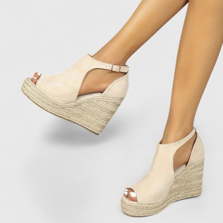 Calantha | Black Suede Orthopedic Heels