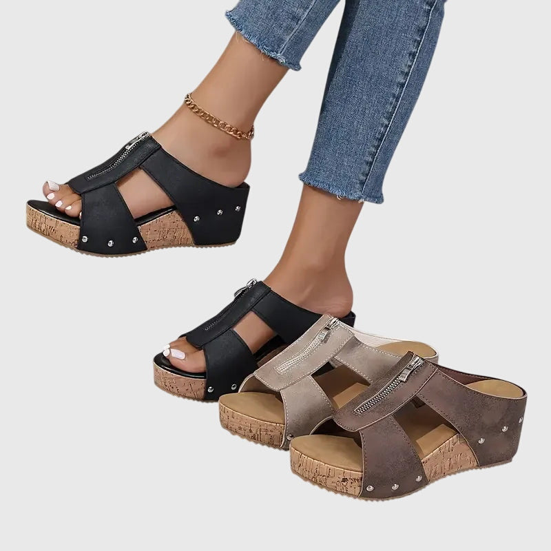 Calista | Luxury Beige Orthopedic Sandals